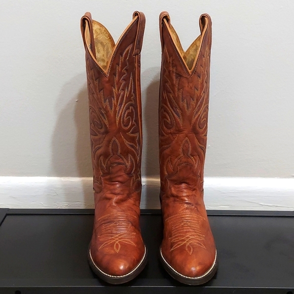 Justin Boots Other - Size 7 D Justin's 1560 Leather Pointed Toe Cowboy Western Boots Men's